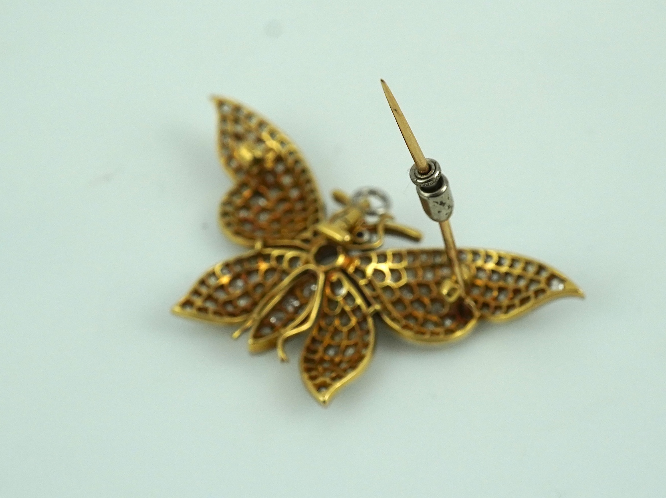 A diamond brooch